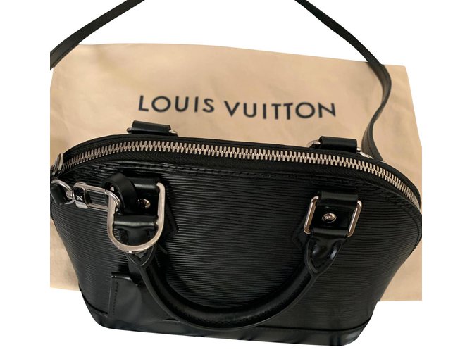 Louis Vuitton BB Alma Black Leather  ref.190228