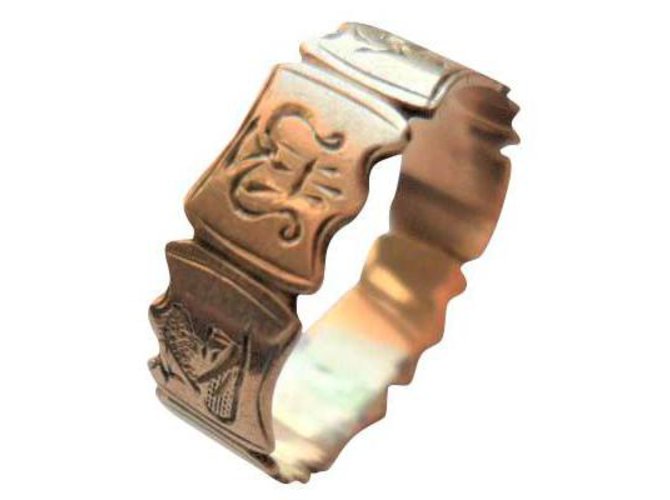 Autre Marque vintage ring 10 k pink gold Copper  ref.190353