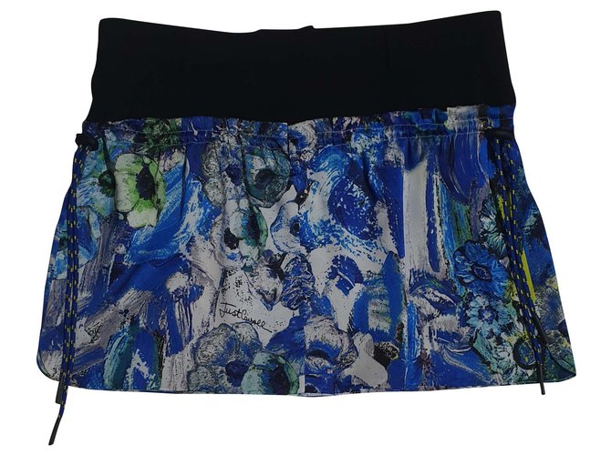 Just Cavalli Skirts Blue Multiple colors Polyester Viscose  ref.190407