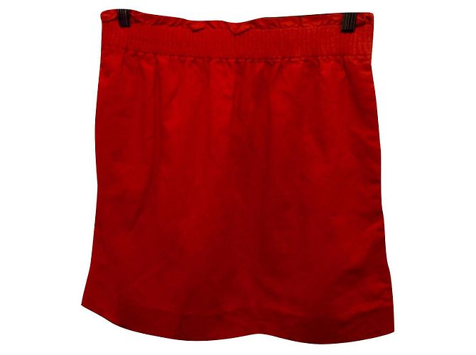 J.Crew Rock aus Leinenmischung Rot Größe 10