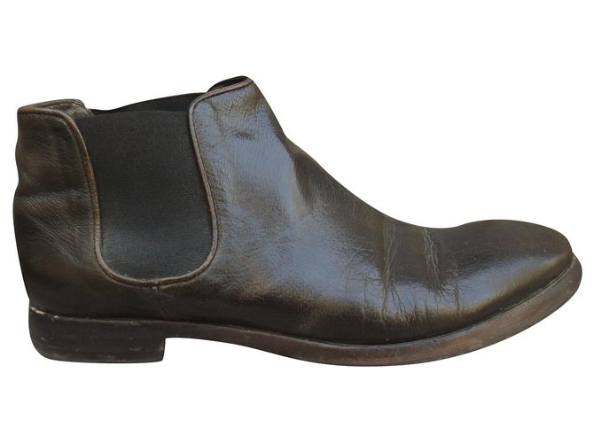 Paul Smith p boots 37 Khaki Leather  ref.190435