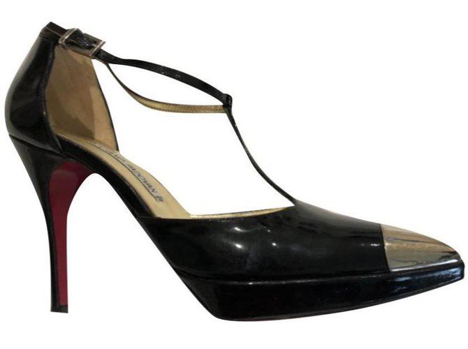 Luciano Padovan Heels Black Patent leather  ref.190478
