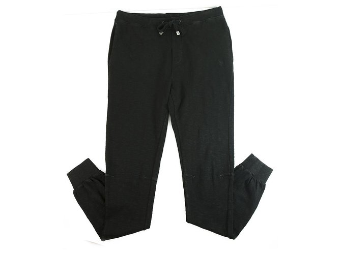 Autre Marque Barbarossa Moratti Men Black Cotton jogger sweatpants trousers pants Size S  ref.190564