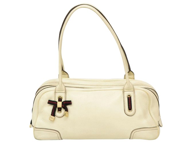 Gucci handbag White Leather  ref.190639