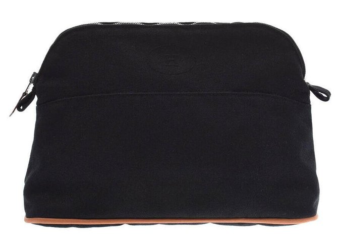 Hermès Bored pouch MM goods Black Cloth  ref.190645