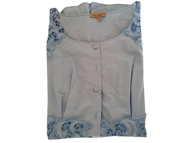 Ermanno Scervino Tunika aus der Beach Wear Collection Hellblau