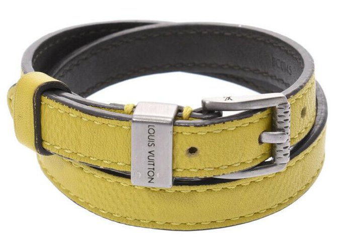 Louis Vuitton Infini Bracelet Yellow Leather  ref.190690