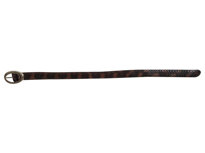 Autre Marque Reptil's House Python Gürtel Braun 