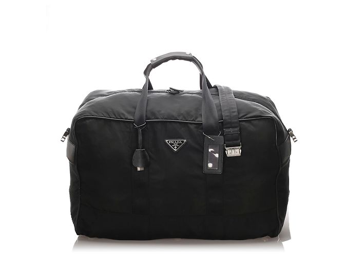 Prada Black Tessuto Duffle Bag