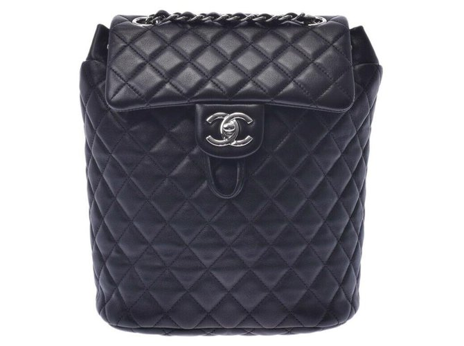 Chanel Matrasse Black Leather  ref.190771