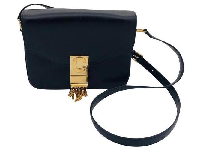 Céline Celine, C bag model Black Leather  ref.190854