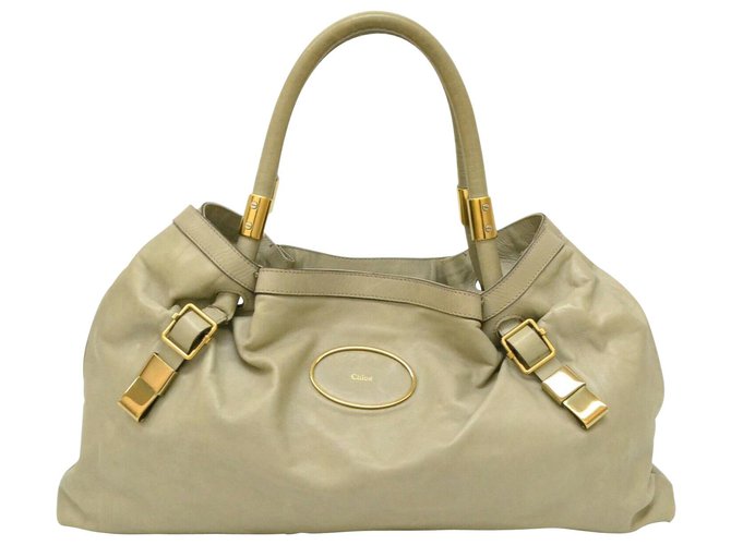 Chloé Leather Shoulder bag Grey  ref.190902