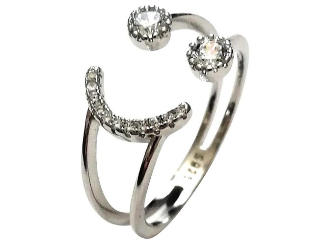 Autre Marque Rings Silvery Silver  ref.190966