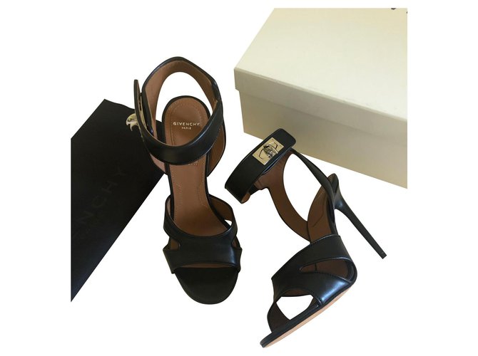 Givenchy Sandals Black Leather  ref.191063