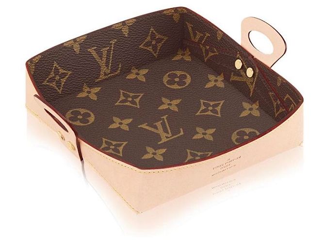 Louis Vuitton LV monogram valet tray Brown