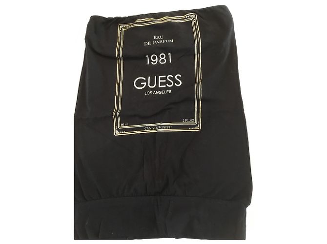 Top Guess de algodón negro