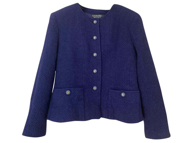 Chanel Jackets Purple Wool  ref.191241