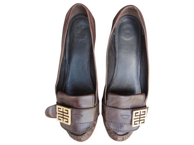 Givenchy p loafers 39 Dark brown Leather  ref.191357