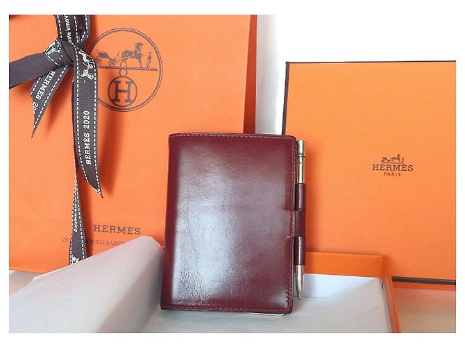 Hermès Agenda Dark red