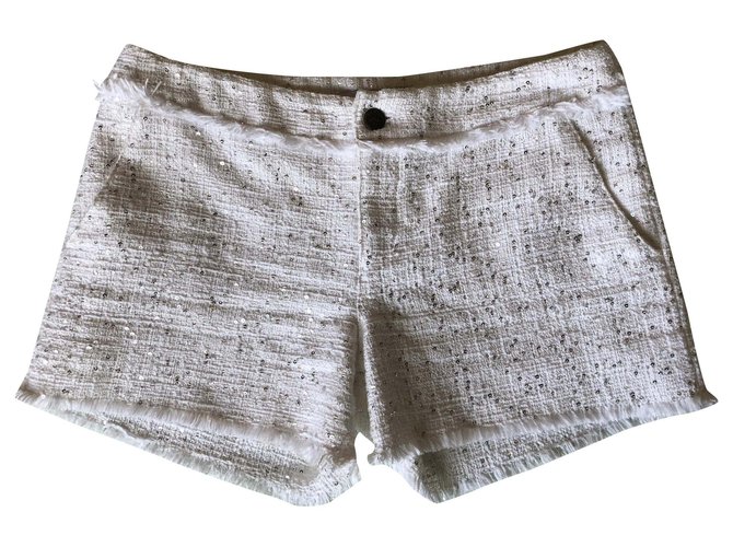 Liu.Jo Beads shorts White Cotton  ref.191416
