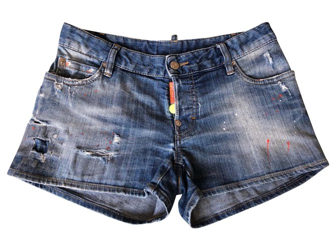 Dsquared2 Short jeans Blue Cotton  ref.191417