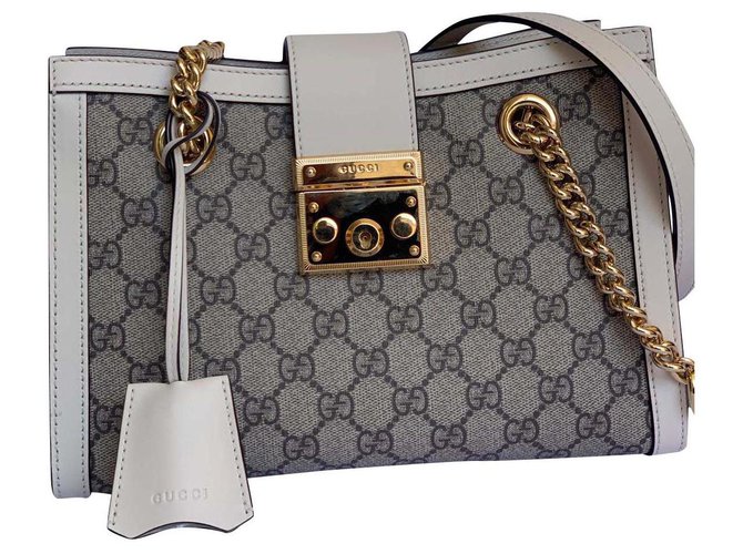 Gucci Brown GG Supreme Padlock Shoulder Bag Cloth Cloth ref.903621 - Joli  Closet