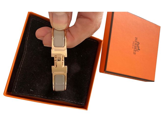 Nueva pulsera Hermès CLIC H Gris pardo