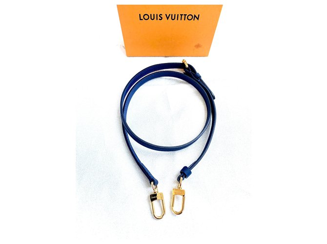 Louis Vuitton borse, portafogli, casi Blu Tela  ref.191445
