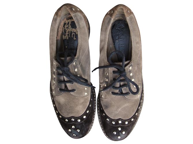 Marni Derbys Chestnut Wildleder Größe 37 Kastanie