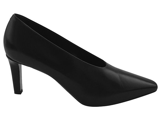 Aeyde Black Leather Heels Size 39