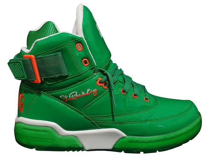 Patrick Ewing Jelly Bean Patent High Sneaker Grün