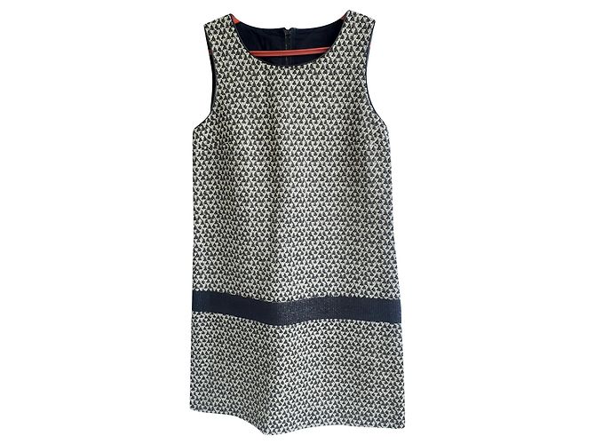 Vestido de algodão Cop Copine com inserções de couro Multicor