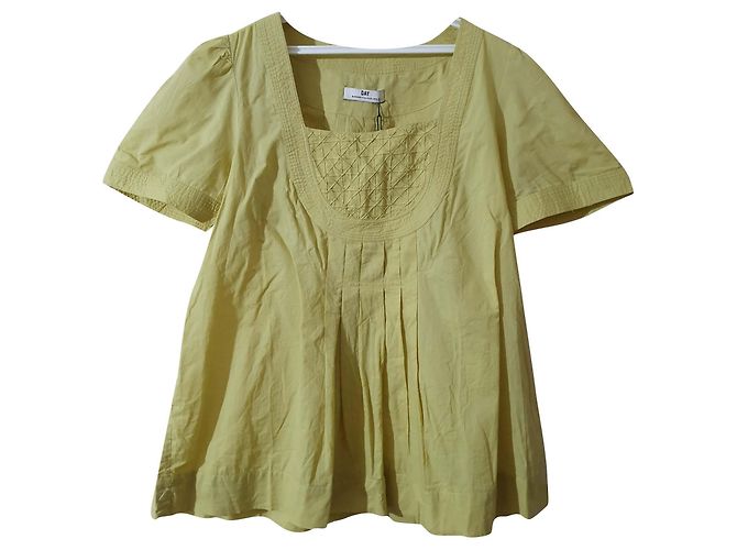 Bluse Day Birger & Mikkelsen Limettengrün Baumwolle Größe 38
