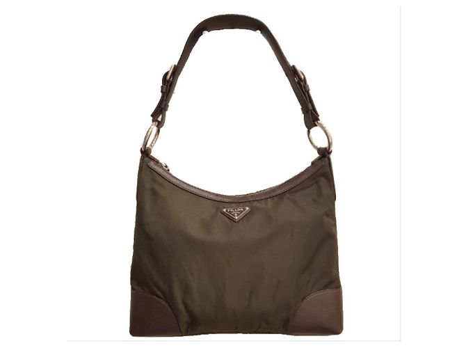 Tote Borsa Prada Tessuto-Antic Marrone 