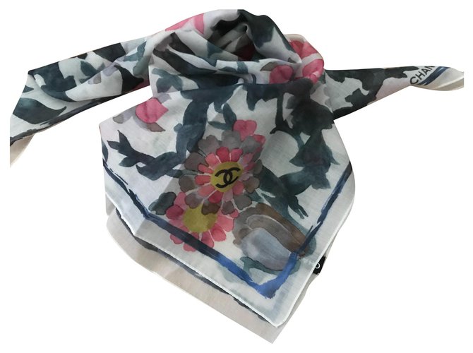 Chanel scarf Multiple colors Cotton  ref.192250