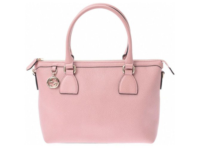 Bolsa De Mão Gucci Rosa  ref.192327