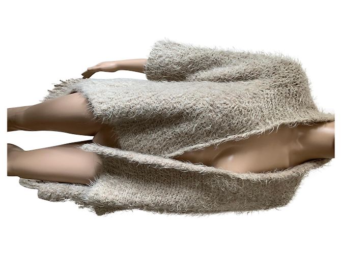 Impérial Strickpullover Beige Acryl Größe S