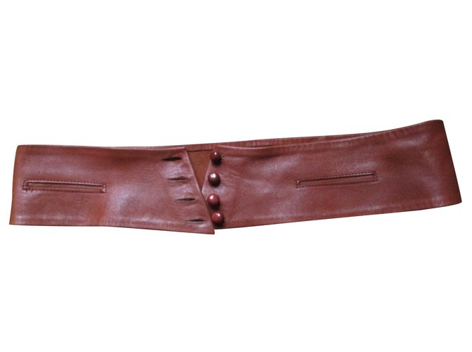 Chloé Wide camel leather belt. Caramel  ref.192401