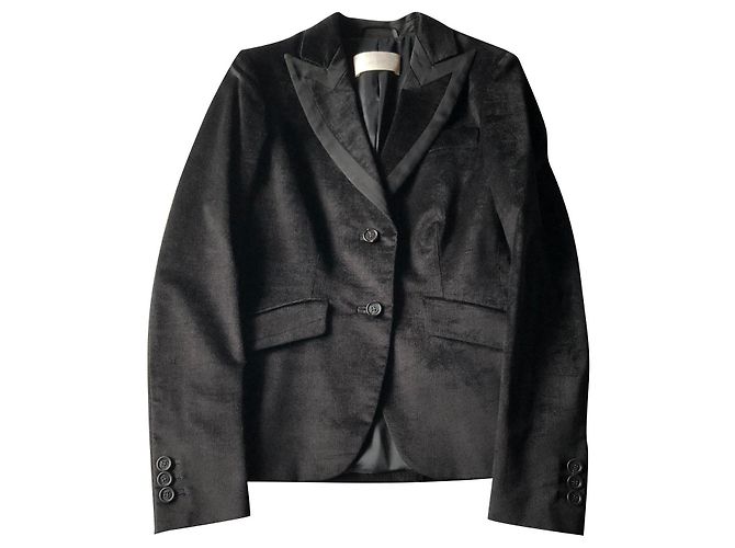 Ermanno Scervino Samtjacke Schwarz