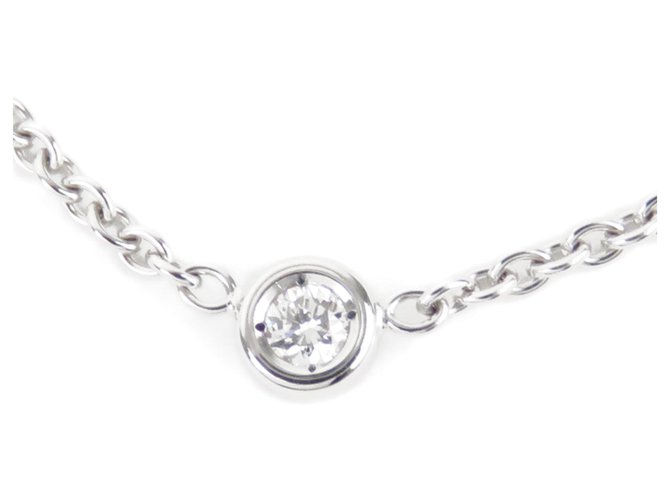Dior Silver Diamond Pendant Necklace Silvery Metal  ref.192584