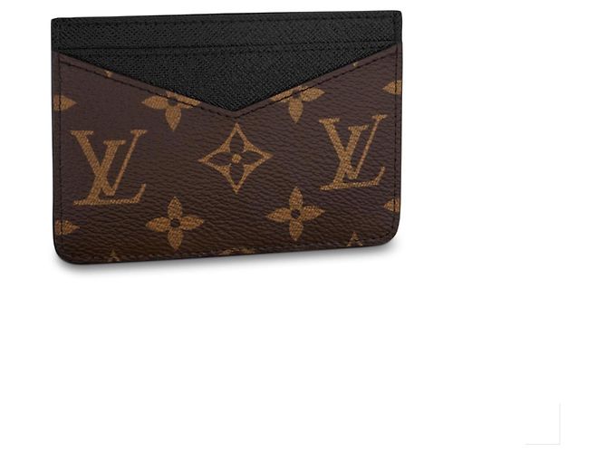 Louis Vuitton Neo Porte Cartes Monogram Macassar Leather