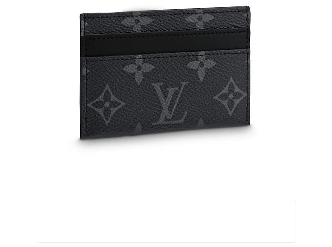 Porta cartões Louis Vuitton Monogram Eclipse Cinza