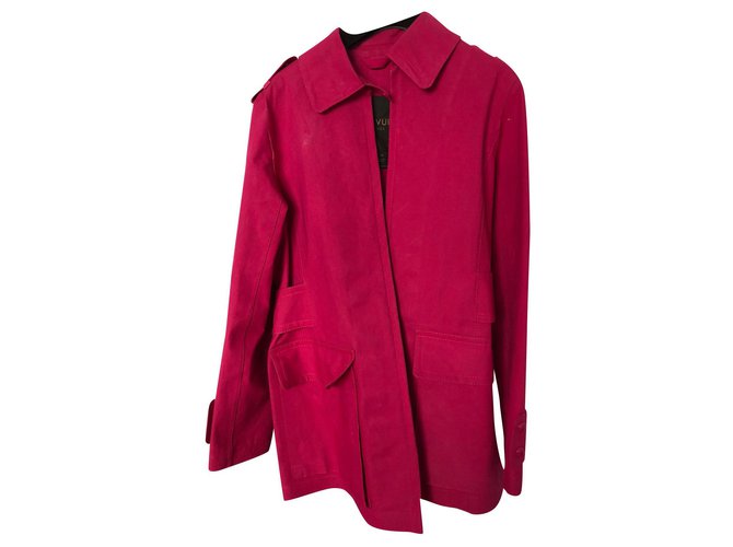 Louis Vuitton Trench coats Pink Cotton ref.192650 - Joli Closet