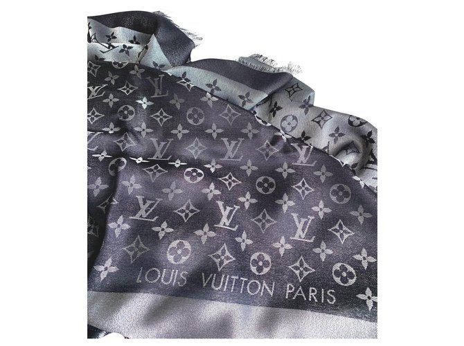 Louis Vuitton Foulards de soie Noir  ref.192651