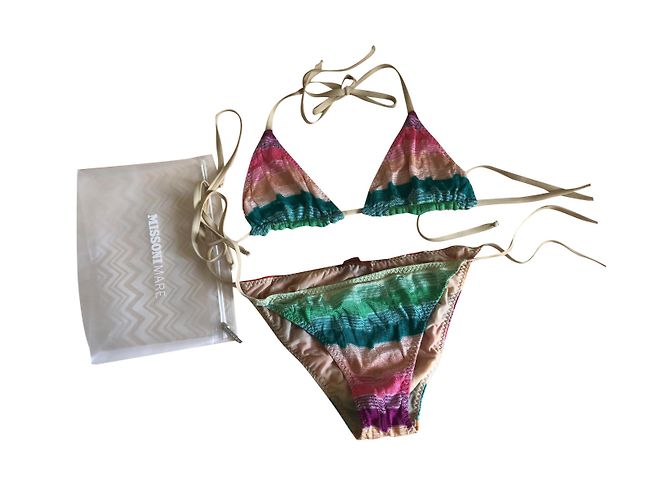 Bikini Missoni all'Uncinetto Multicolore