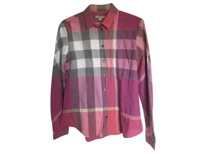Burberry Tops Pink Cotton  ref.192696