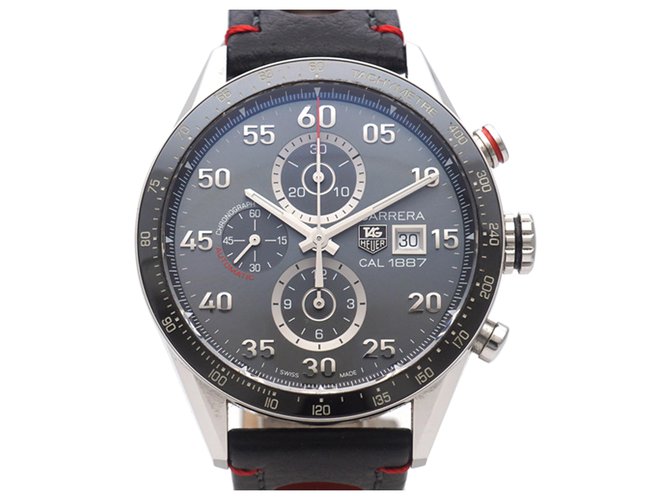 Tag heuer carrera calibre 1887 leather strap sale