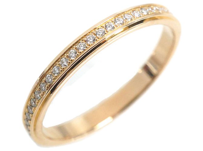 Cartier Ouro Diamante Anel Diamante Dourado Metal  ref.192758