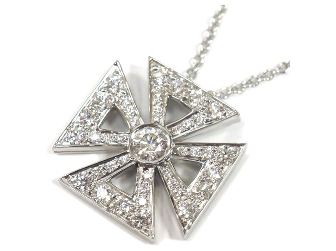 Diamond maltese clearance cross necklace