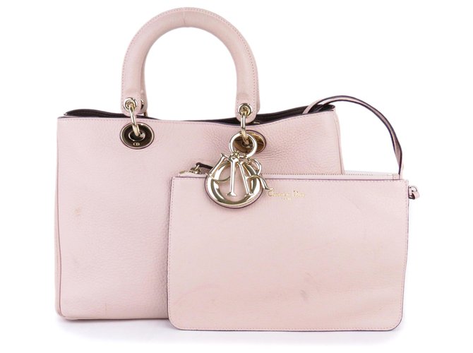 Dior Pink Diorissimo Leather Satchel Pony-style calfskin  ref.192839